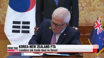 Korea, New Zealand sign bilateral FTA