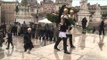Roma - Il Presidente Mattarella depone una corona sulla Tomba del Milite Ignoto (17.03.15)