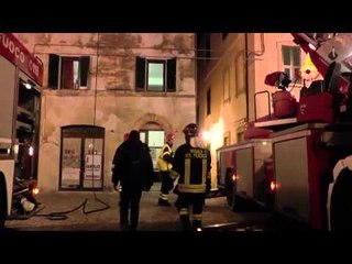 Ancona - Incendio di una canna fumaria a Castelfidardo (20.03.15)