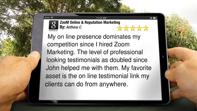 ZooM Online & Reputation Marketing Superb 5 Star Review by Anthony C.
