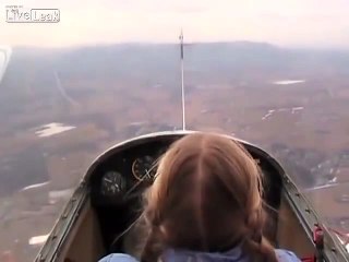 10 Year Old Girl Does Glider Spin Training