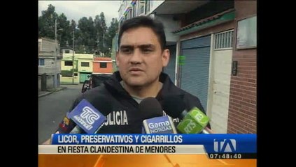 Télécharger la video: Licor, preservativos y cigarrillos fueron encontrados en una fiesta clandestina en Quito