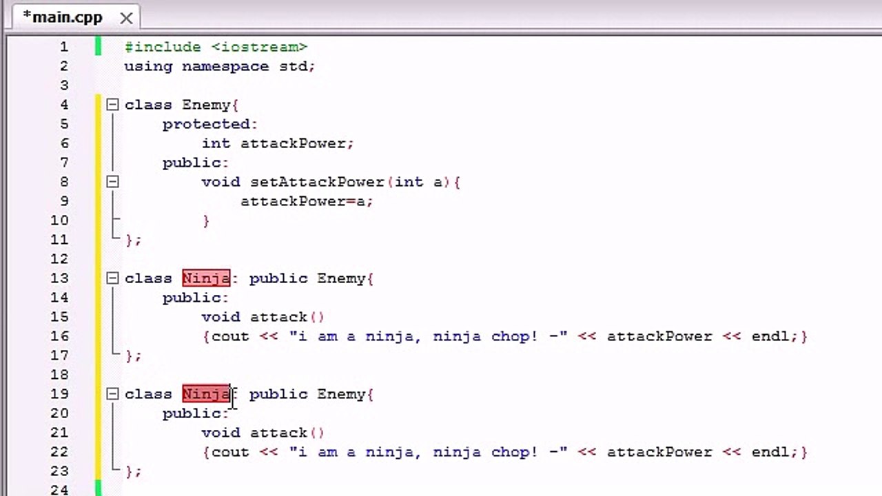 Buckys C++ Programming Tutorials - 55 - Introduction to Polymorphism
