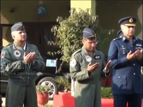 Exclusive Video of Air Chief Marshal Sohail Aman before Fly-Past