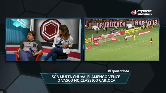 Flamengo bate o Vasco com 3 gols de bola parada . Se liga no Esporte no Ar!