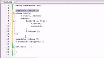 Buckys C++ Programming Tutorials - 60 - class Templates