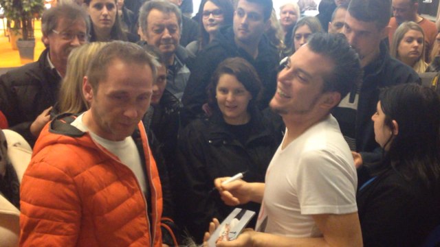 Norbert et Stéphane Plaza au salon de l'habitat