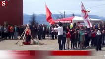 Türk Bayrağı'na saygısızlık iddiası