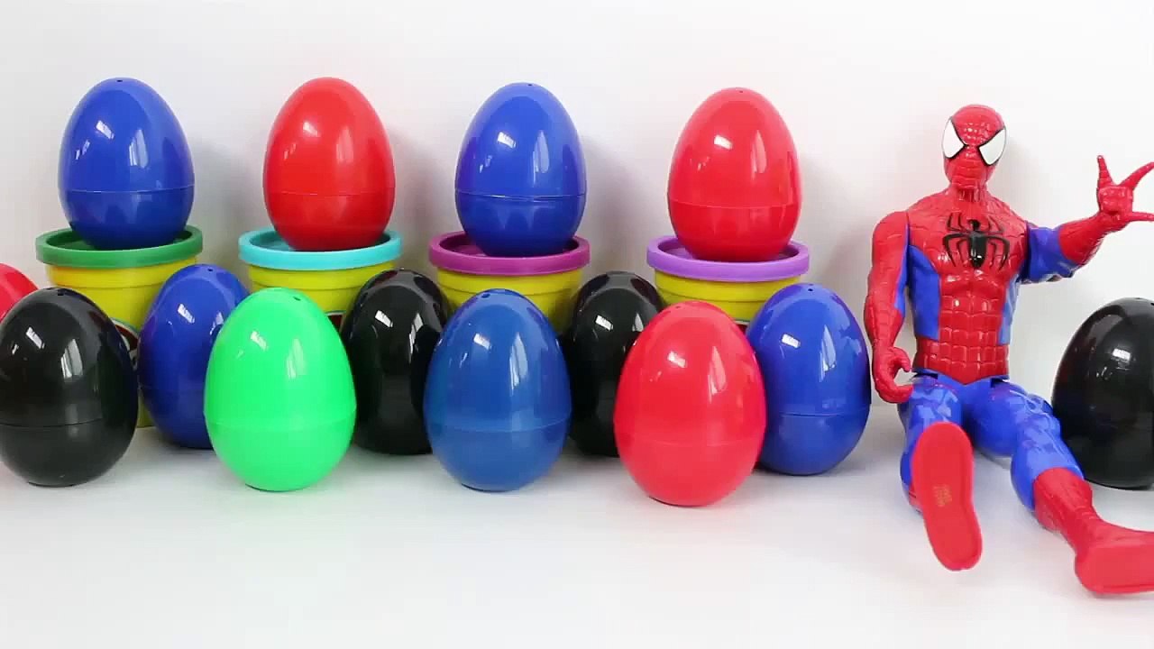 Spider-Man Easter Egg Play-Doh Giant Egg Spiderman Surprise Eggs Marvel Heroes Huevos  Sorpresa