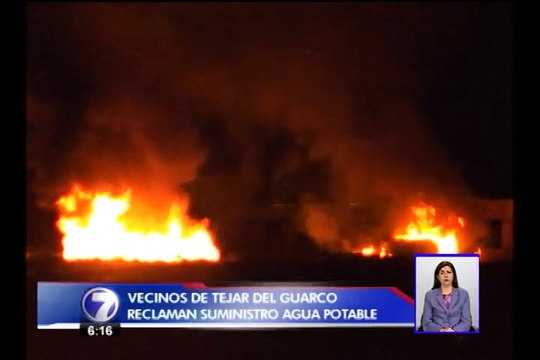 Vecinos de El Guarco protestan por falta de agua