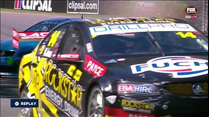 James Golding Dunlop V8 Supercar Crash - Turn 3 - Clipsal 2015