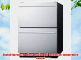Two Drawer All-Refrigerator for Built-in Use Auto Defrost Finish: Stainless Steel