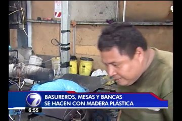 Una empresa usa el plástico que tiran a los ríos para fabricar muebles