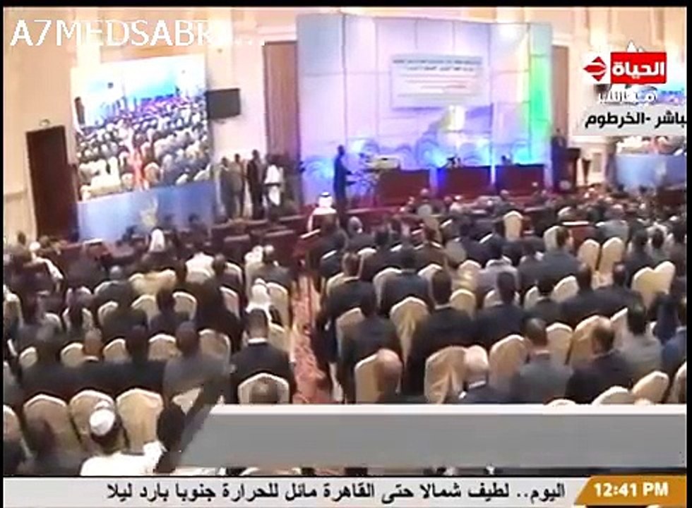 كلمة الرئيس عبد الفتاح السيسي في السودان حول سد النهضه كاملة 23-3-2015