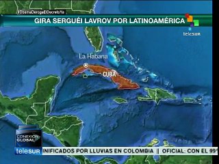 Serguei Lavrov realizará gira por Latinoamérica