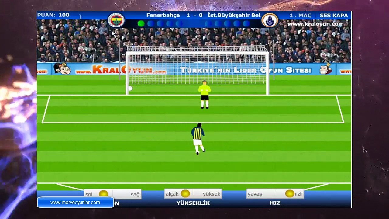 Kral Penaltı Oyunu Oyna - Flash Oyunlar - Spor Oyunları