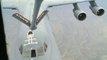 Aerial Refueling a Lockheed C-5 Galaxy Cargo Aircraft from a KC-135 Stratotanker