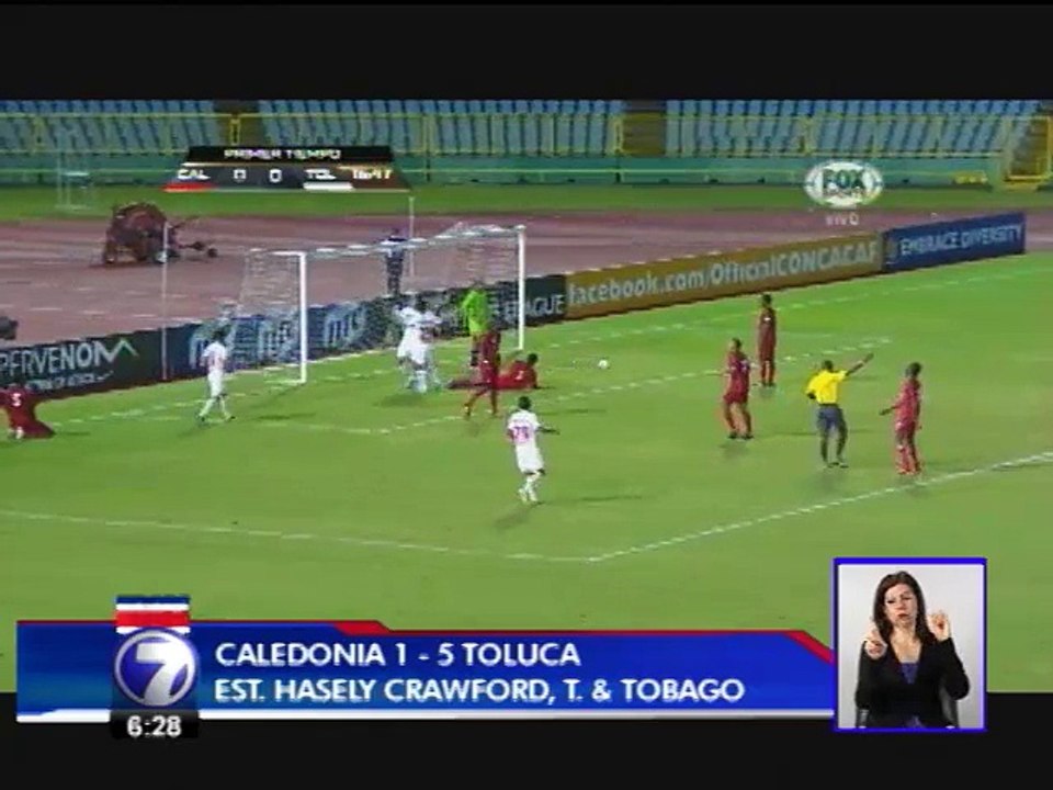 Caledonia 1 - Toluca 5