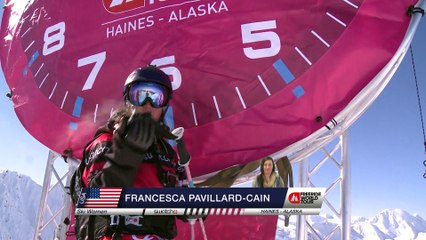 FWT15 - Run of Francesca Pavillard-Cain (USA) Swatch Freeride World Tour 2015 Haines Alaska, USA