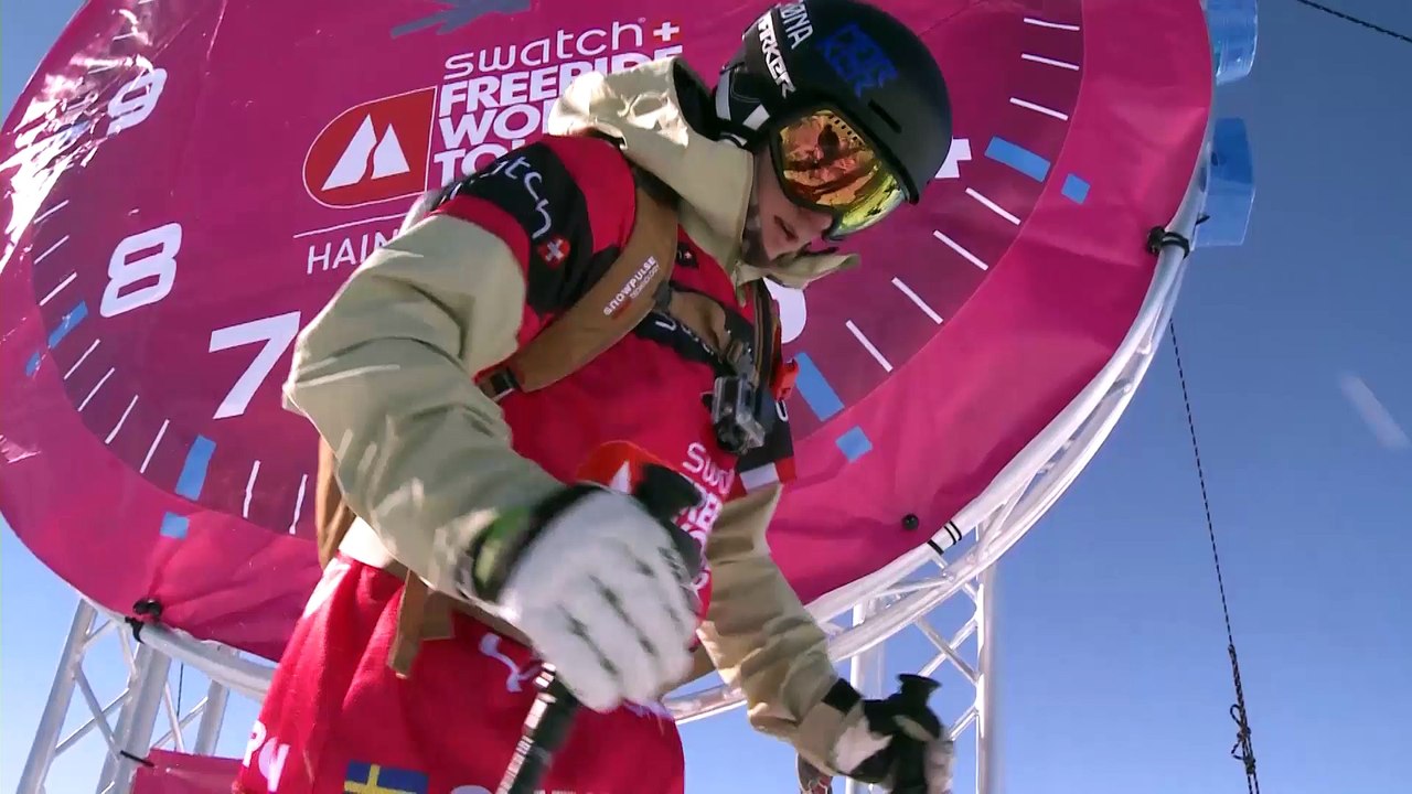 FWT15 - Run of Christine Hargin (SWE) Swatch Freeride World Tour 2015 Haines Alaska, USA