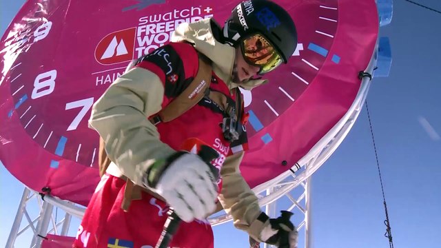 FWT15 - Run of Christine Hargin (SWE) Swatch Freeride World Tour 2015 Haines Alaska, USA