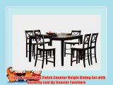 9 Piece Cappuccino Finish Counter Height Dining Set with Butterfly Leaf By Coaster Furniture