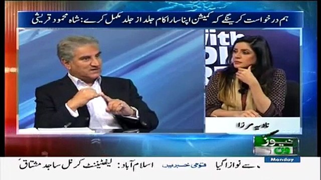 10PM With Nadia Mirza (Shah Mehmood Qureshi Exclusive Interview) – 23rd March 2015