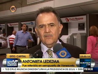 Liberan a hija de Ledezma tras ser retenida en el aeropuerto