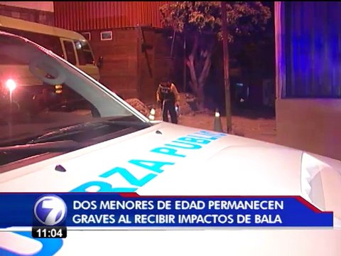 Cruz Roja atiende a dos menores heridos de bala en la León XIII