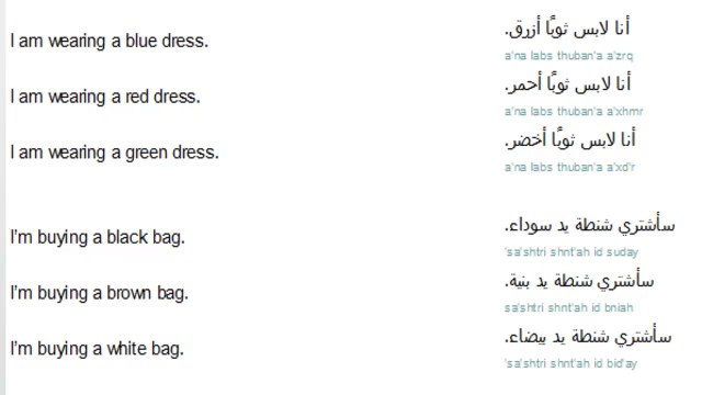 79 lessons in Arabic language reading writing and speaking