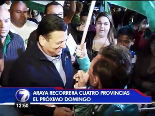 Johnny Araya recorrerá cuatro provincias en el Día E