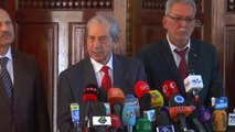 Tunus Meclis Başkanı Muhammed En-Nasır Basın Toplantısı