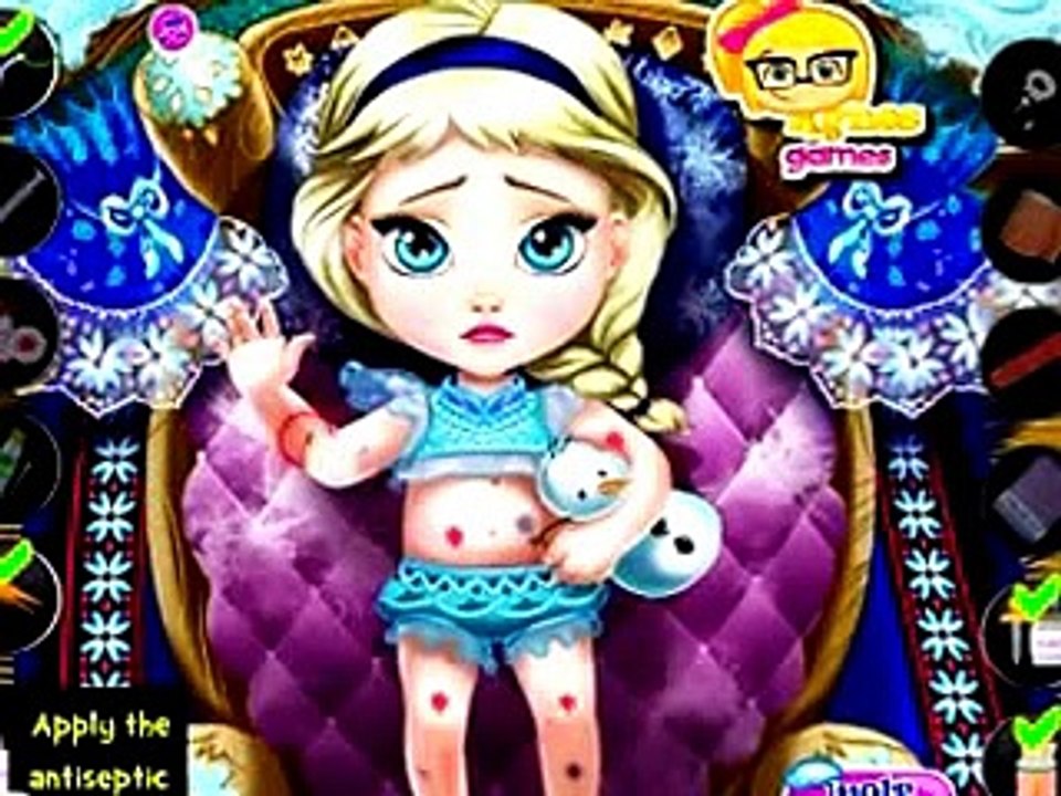 Baby Elsa Injured, Disney princess games.