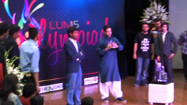 Zaid Ali Tariq Message for all Pakistanis 23 March 2015 LUMS University Lahore Pakistan — at LUMS.﻿