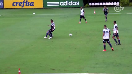 Liberado para jogar, Alan Patrick brilha em treino do Verdão