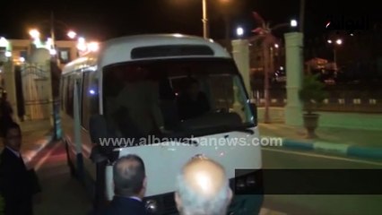 محافظ مطروح يستقبل محلب و 9 وزراء