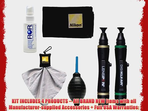 Nikon LensPen Pro Cleaning Kit Spudz Microfiber Cloth Lens Cleaner Fluid Air Blower