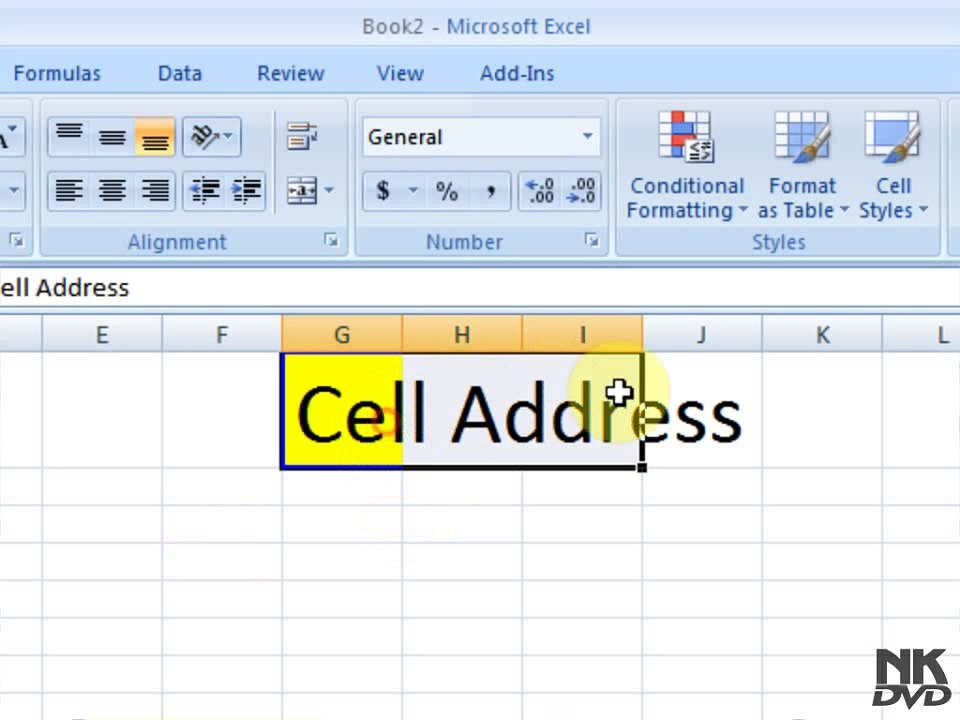 Lesson # 43 The Cell Address (Microsoft Office Excel 2007 Tutorial)(Urdu & Hindi)