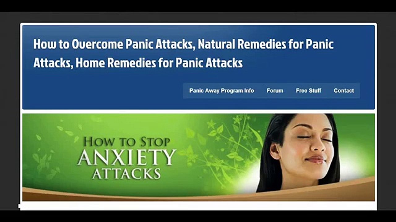Panic Away Program Info - How To Overcome Panic Attacks - Natural Remedies