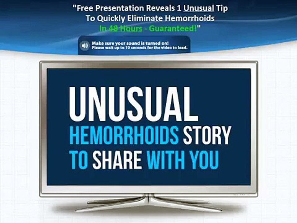 Hemorrhoid No More (TM) - Free Video Presentation Review