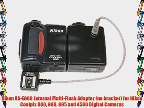 Nikon AS-E900 External Multi-Flash Adapter (no bracket) for Nikon Coolpix 900 990 995 and 4500