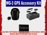 Pentax WG-3 GPS Digital Camera Accessory Kit includes: SDDLi92 Battery SDM-192 Charger SDC-23