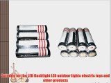 12Pcs TETC 18650 3.7V 6800mAh Lithium Ion Parallel Battery with dual Charger