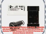 Logitech R-IG7 Battery Replacement with Universal Charger and Dual USB Car Plug - Compatible