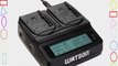 Watson Duo LCD Charger for VW-VBG Batteries - Panasonic VW-VBG070 VW-VBG130 VW-VBG260 and DMW-BLA13