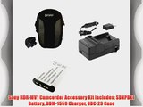 Sony HDR-MV1 Camcorder Accessory Kit includes: SDNPBX1 Battery SDM-1559 Charger SDC-23 Case
