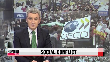 Download Video: Korea's social conflict fifth highest among OECD nations