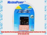Maximal Power DB CAS NP90 Replacement Battery for Casio NP-90 NP90 EXILIM H10EX-H103.7v 1950mAh