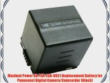Maximal Power DB PAN CGA-DU21 Replacement Battery for Panasonci Digital Camera/Camcorder (Black)