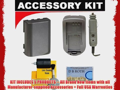 Two(2) Spare Batteries Charger For The Sony DCR-SX44 SX63 MHS-CM1 Handycam Camcorder